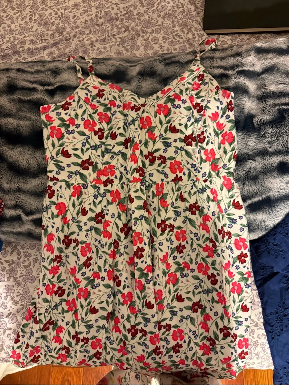 NWT Old Navy Fit & Flare Cami Midi Dress Floral M